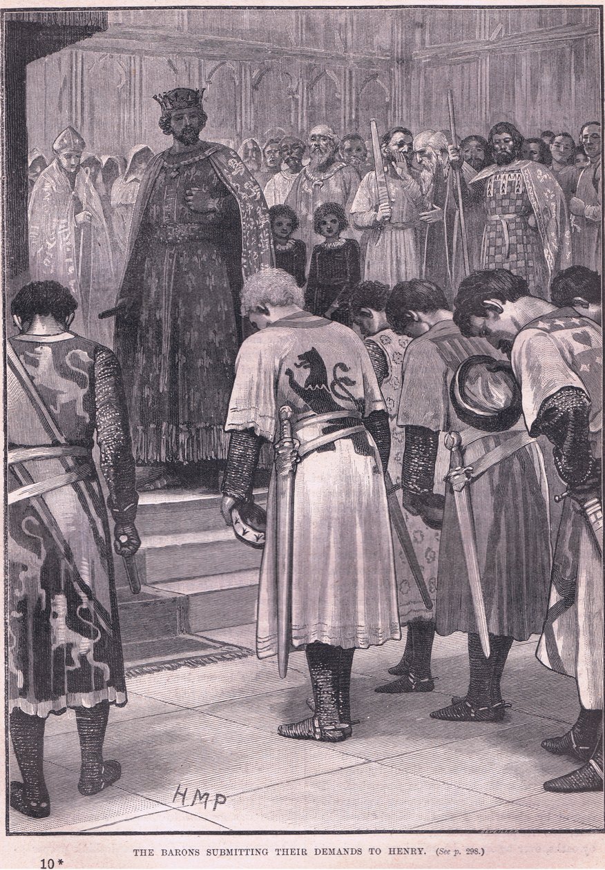 Die Barone unterbreiten ihre Forderungen an Heinrich, 1258 n. Chr. von Henry Marriott Paget