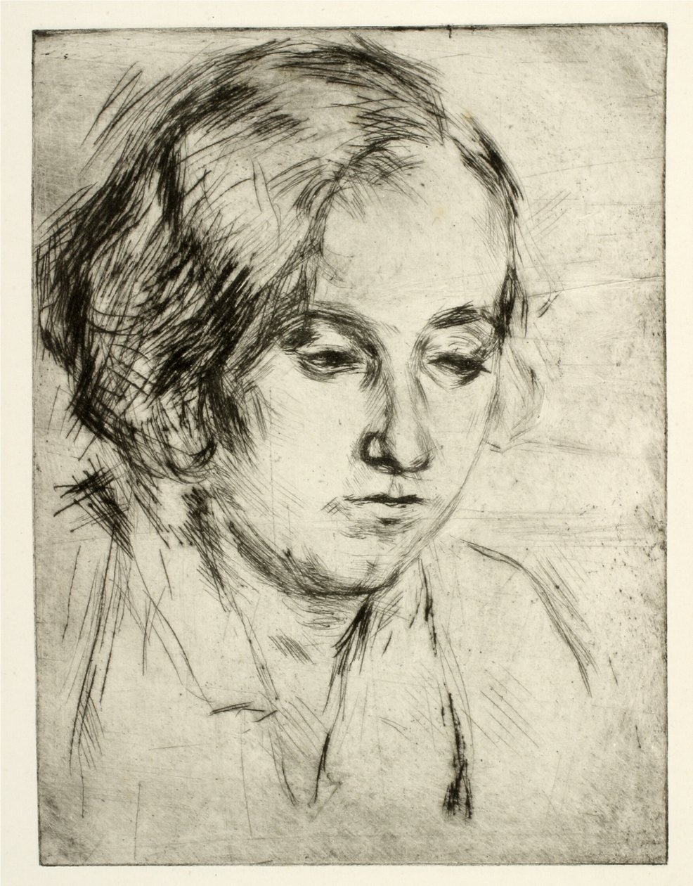 Porträt der Schwester des Künstlers, Ella Wahlgreen Nielsen von Henry Nielsen