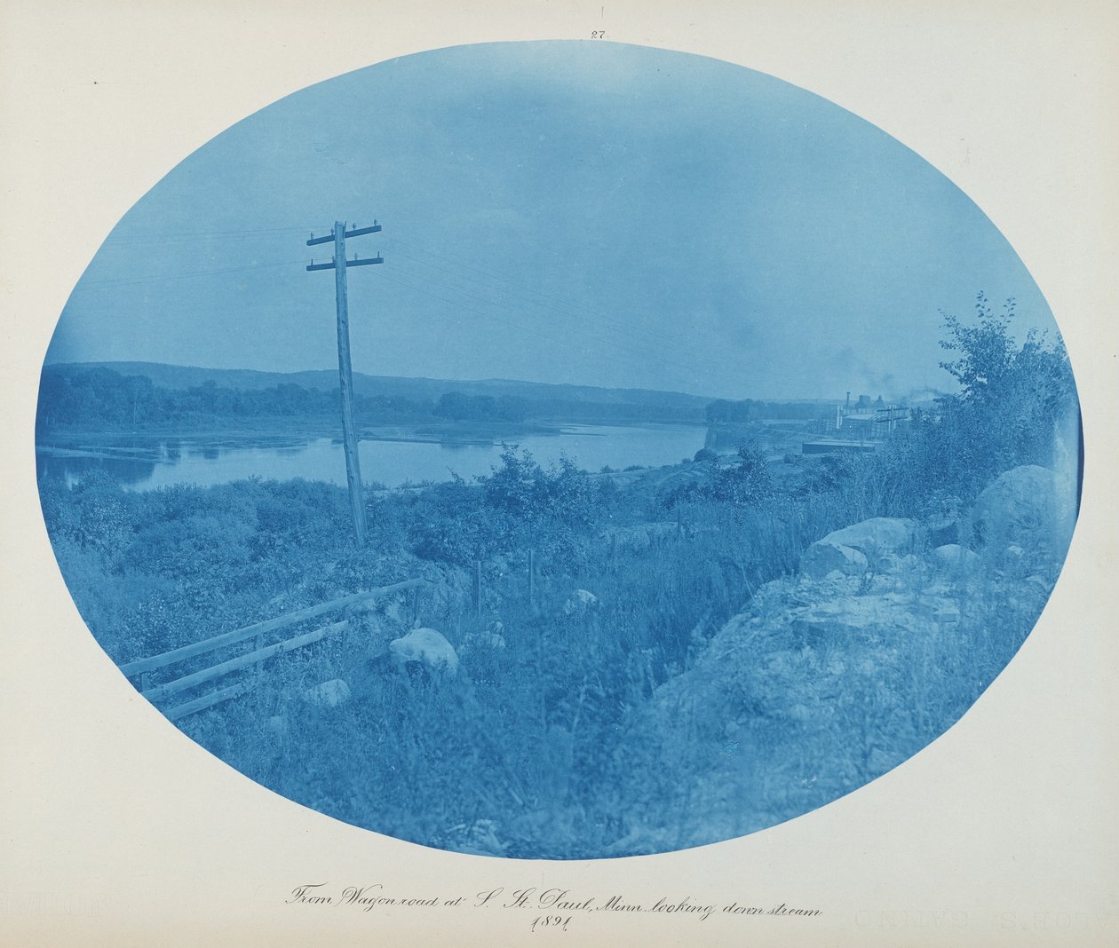 Von der Wagenstraße in S. St. Paul, Minn. Blick flussabwärts von Henry Peter Bosse