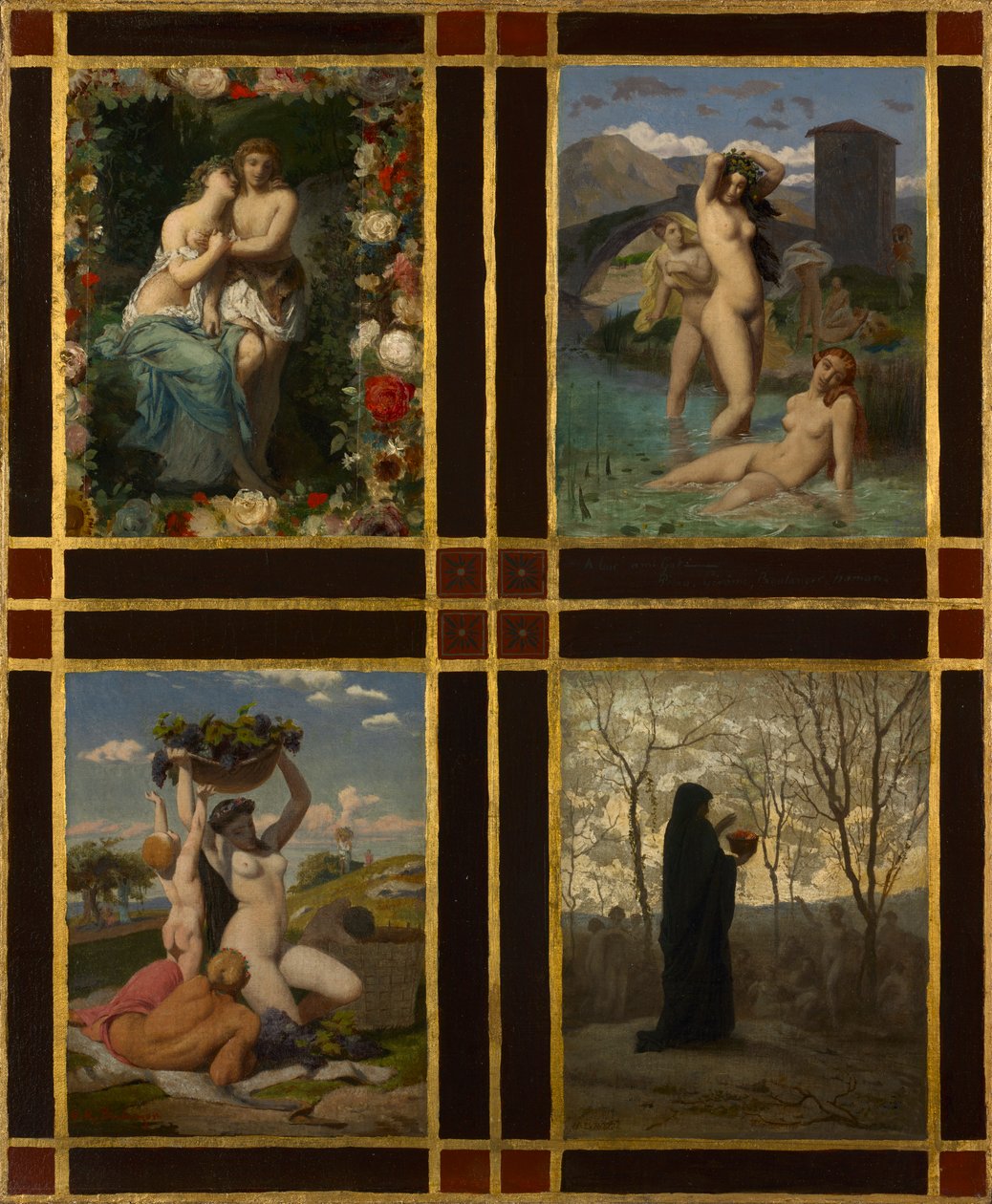 Die vier Jahreszeiten, 1850 von Henry Picou