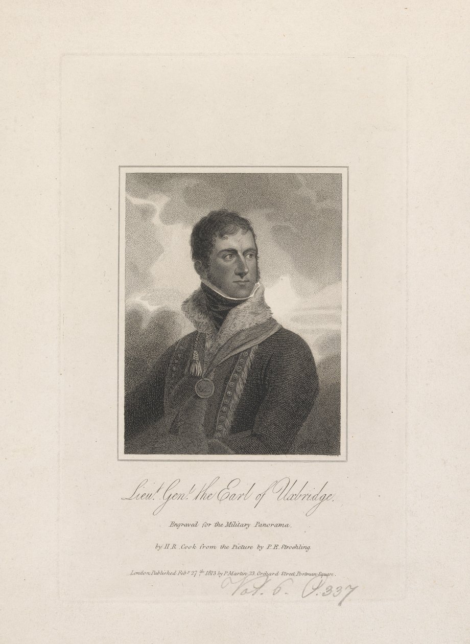 Generalleutnant Henry Paget, der Earl of Uxbridge von Henry R. Cook