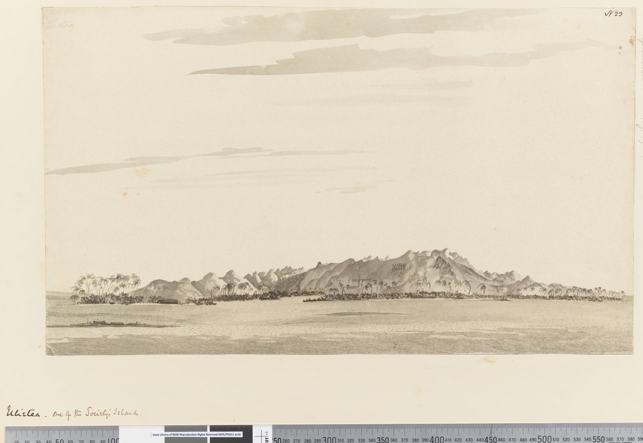 Seite 23 Ulietea, eine der Gesellschaftsinseln, 1768-75 von Henry Roberts