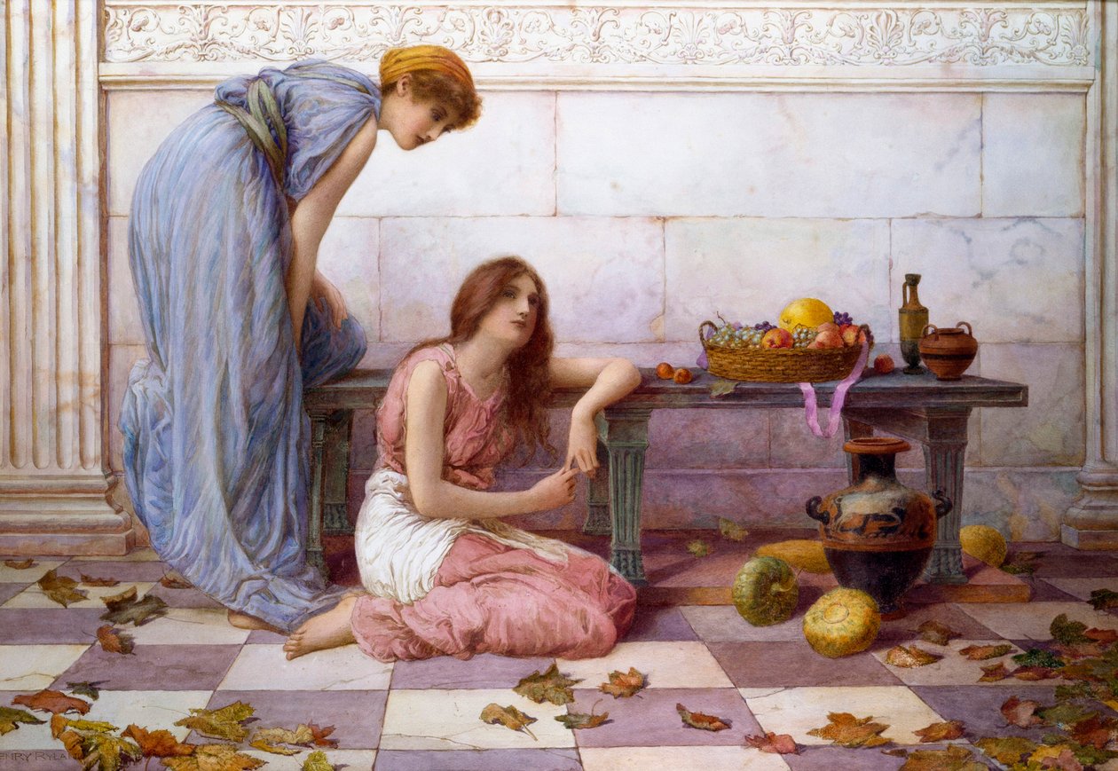Blumen und Früchte von Henry Ryland
