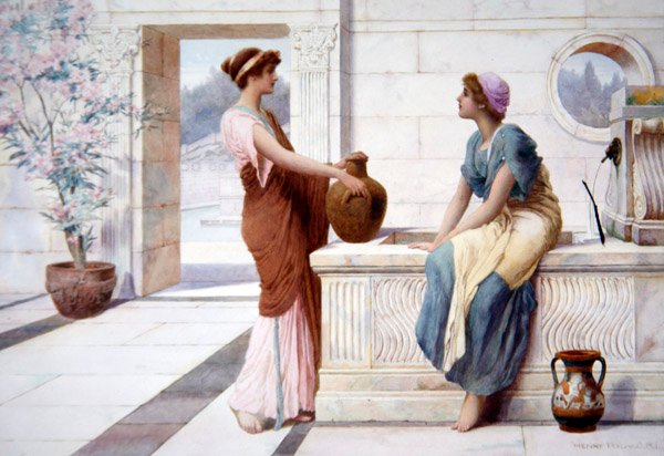 Klatsch, um 1895 von Henry Ryland