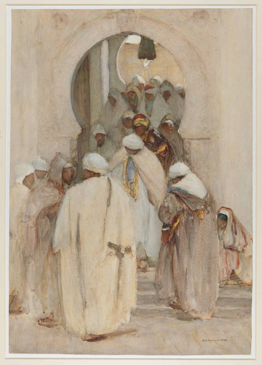 Ein Café-Bogen in Bistera, um 1896-1908 von Henry Silkstone Hopwood