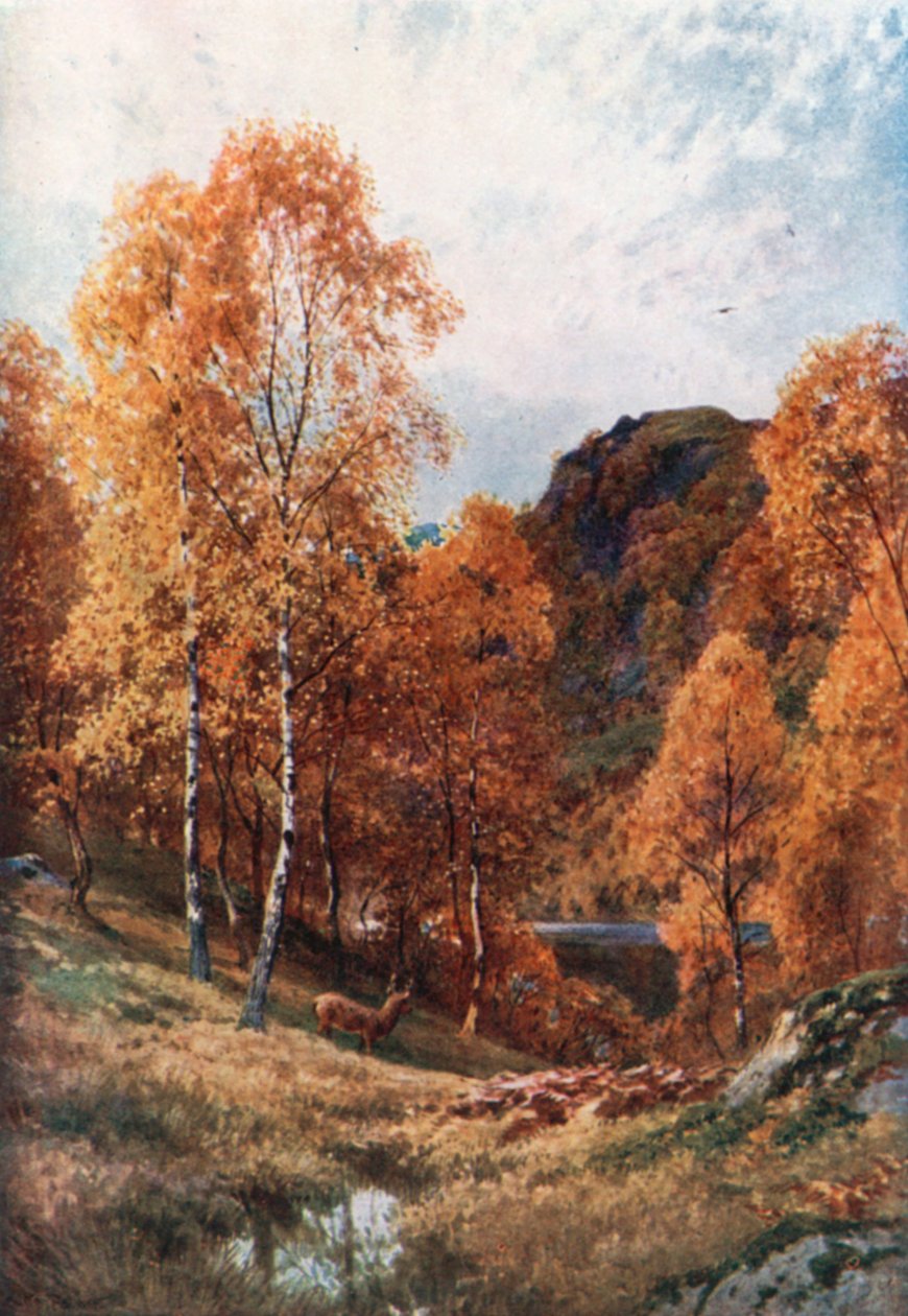 Goldener Herbst, die Trossachs, Perthshire von Henry Sutton Palmer
