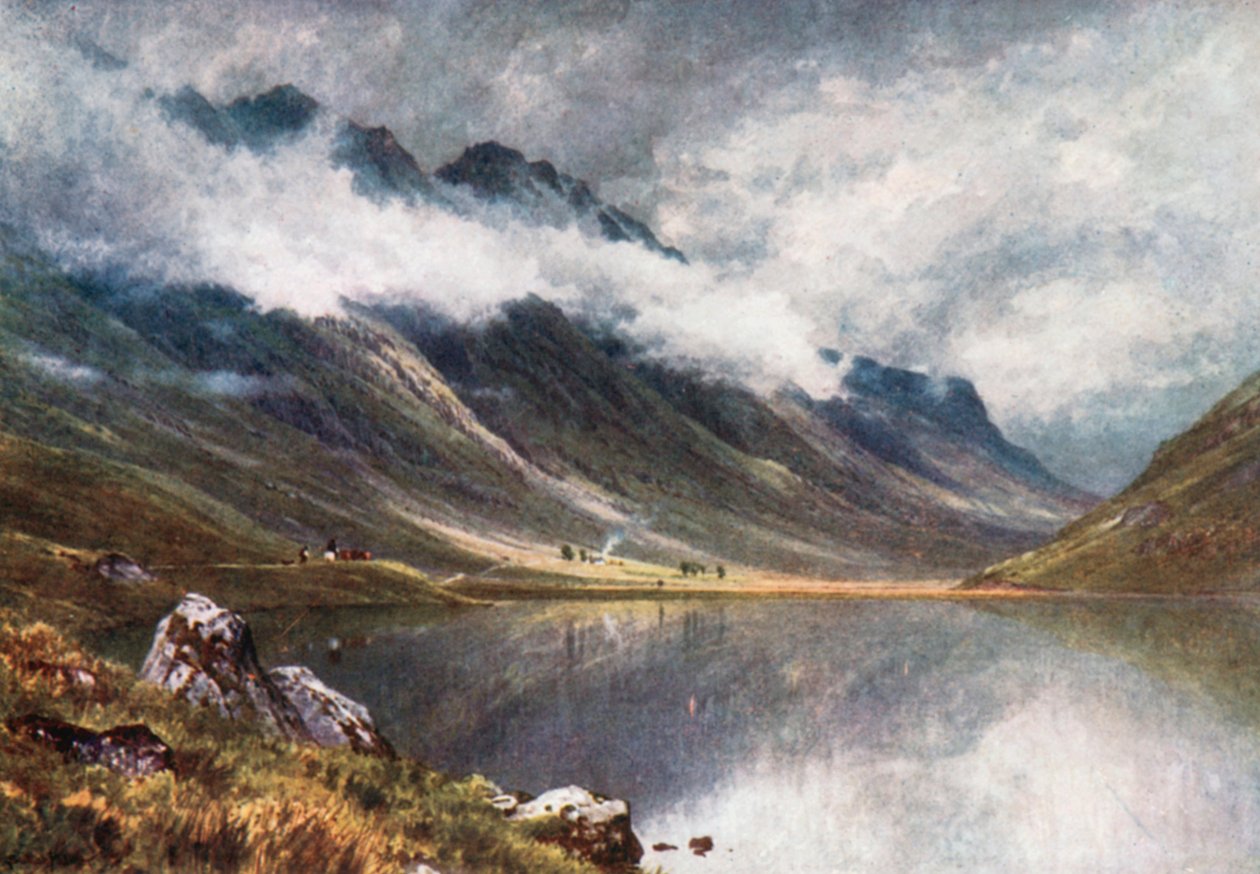 Loch Triochatan, Eingang zu Glencoe, Argyllshire von Henry Sutton Palmer