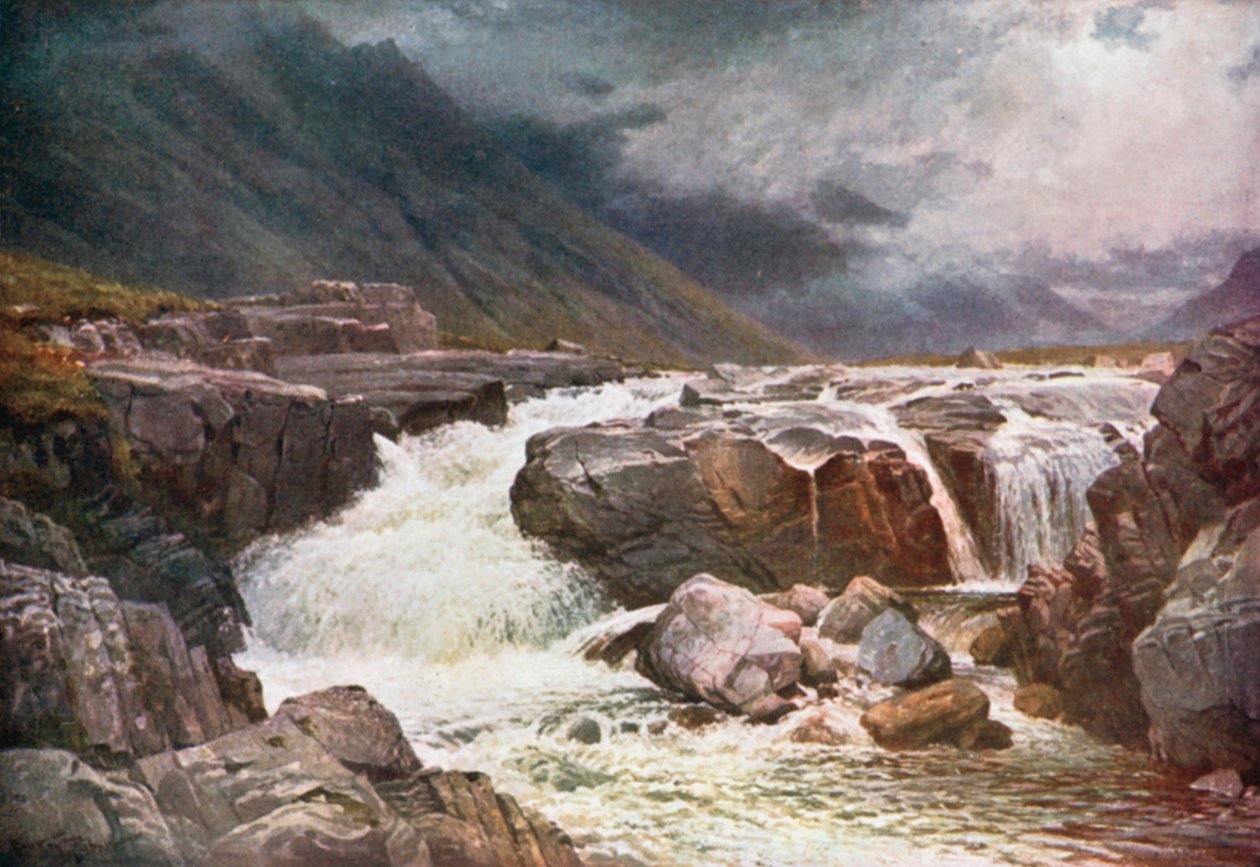 Fluss Coe, Glencoe, Argyllshire von Henry Sutton Palmer