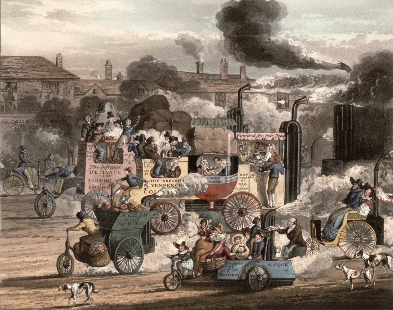Ansicht der Whitechapel Road, aus dem 