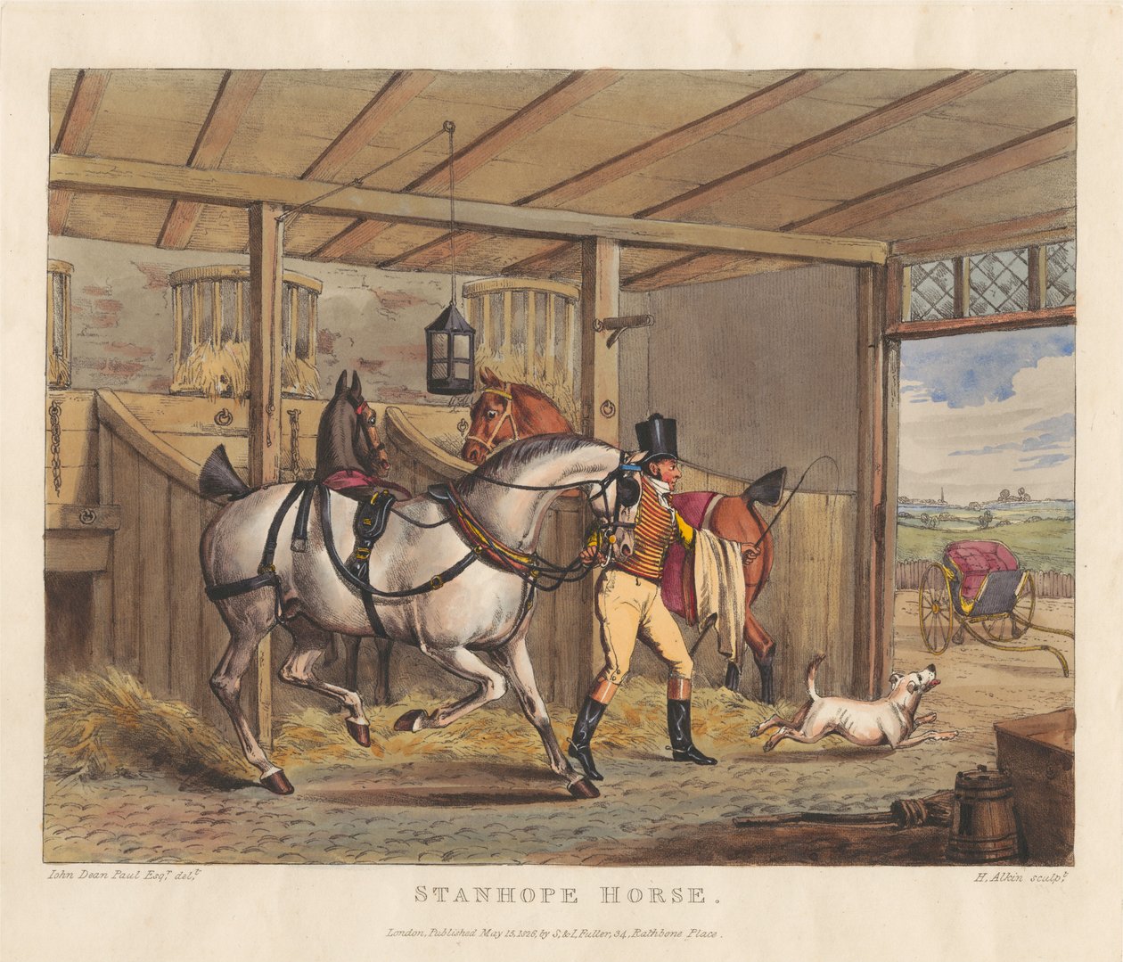 Pferde [Satz von sechs]: 2. Stanhope Pferd von Henry Thomas Alken