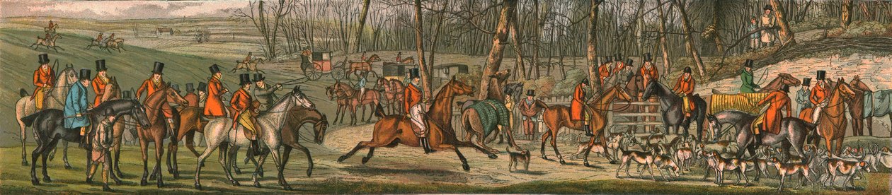 Die Jagd - Das Treffen, 1820, 1890 von Henry Thomas Alken