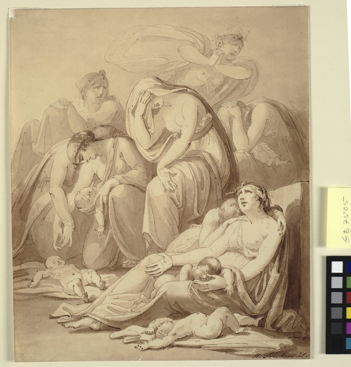 Mütter klagen nach dem Massaker der Unschuldigen von Henry Tresham