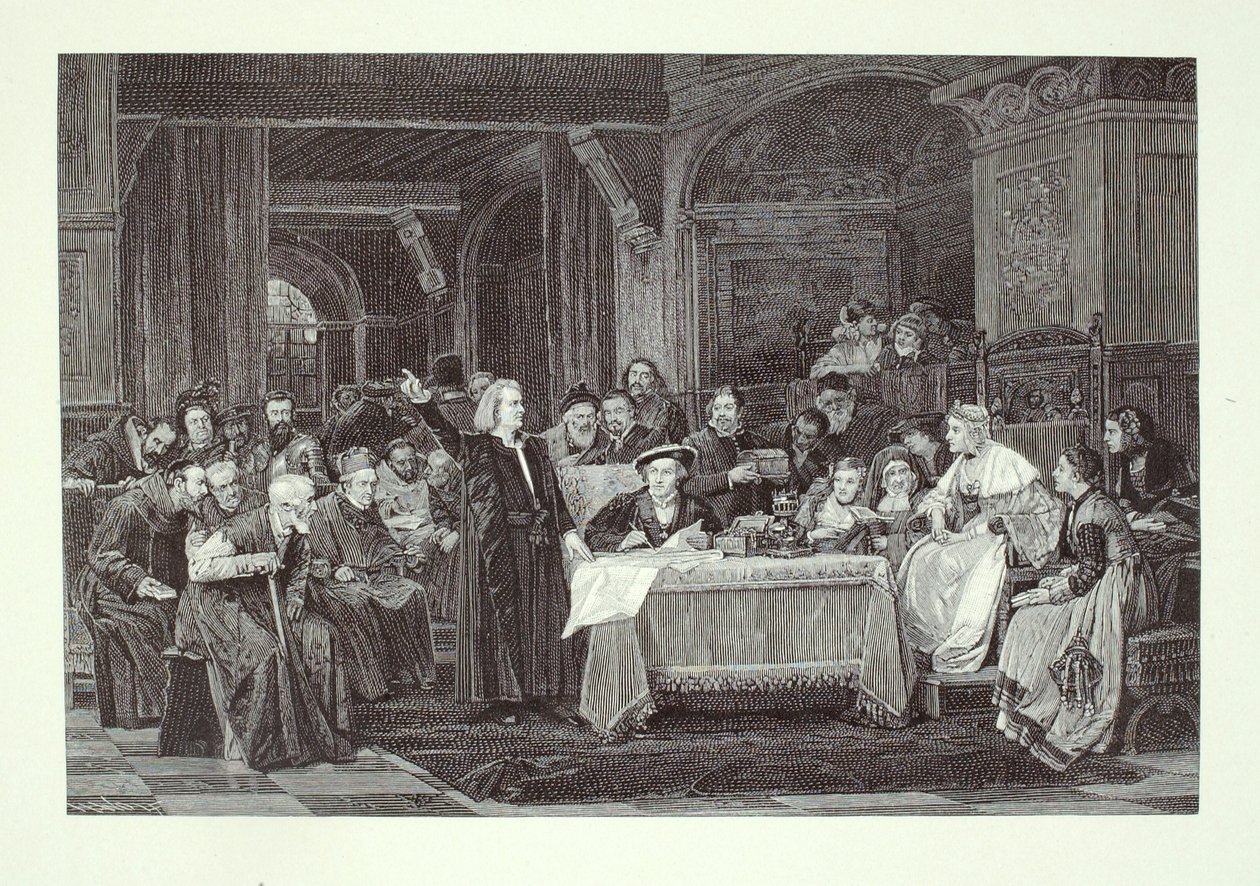 Kolumbus am Hof von Isabella von Henry Wolf