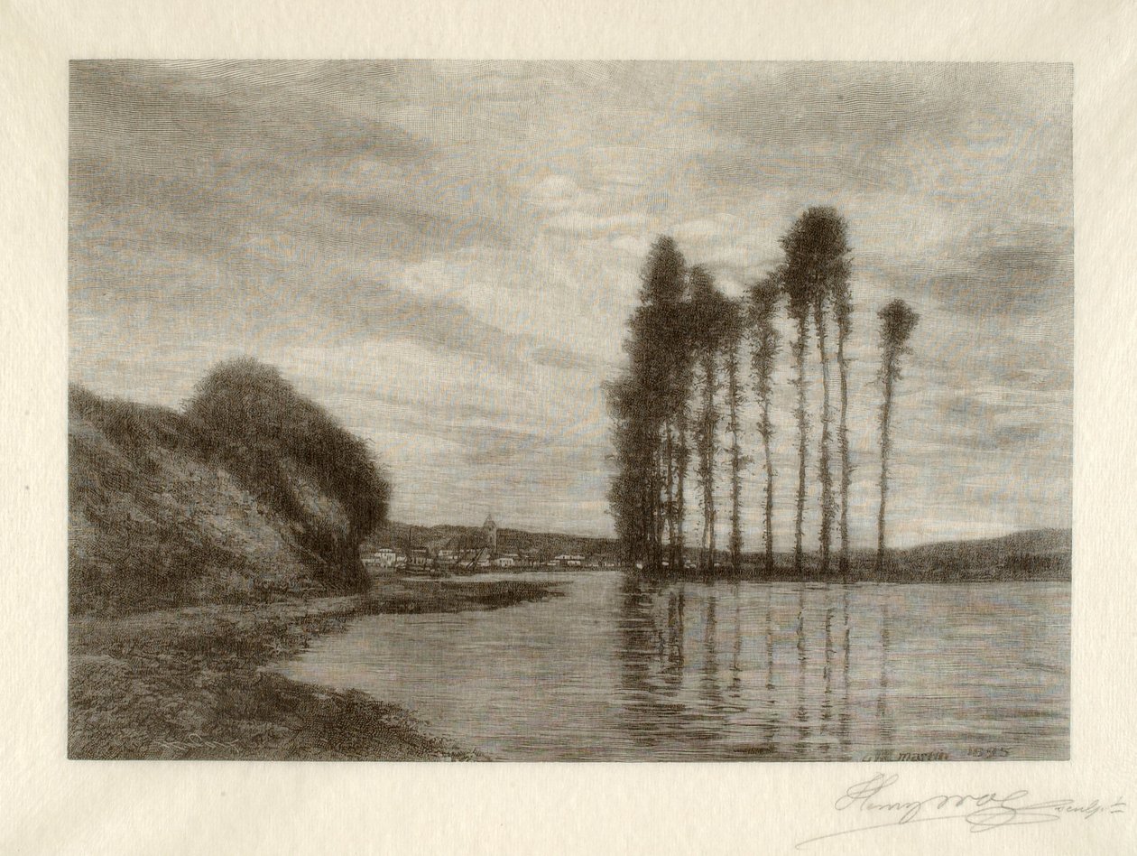 Blick auf die Seine (Harfe der Winde) von Henry Wolf