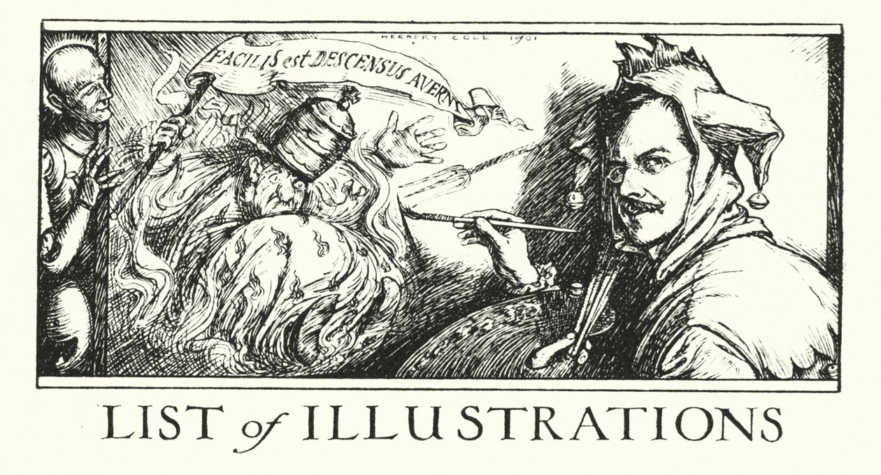 Ingoldsby Legenden: Liste der Illustrationen von Herbert Cole