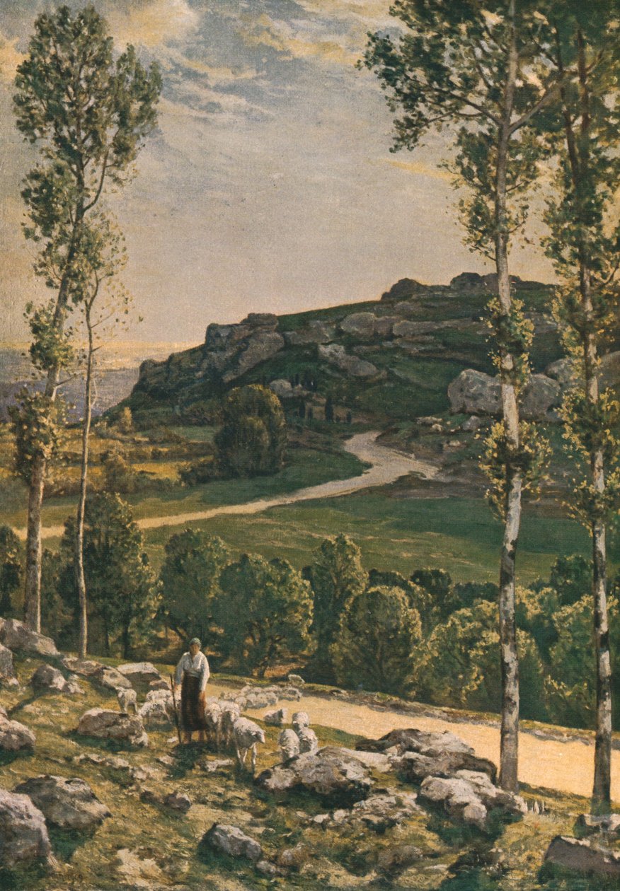 Eine Bergstraße in der Provence von Herbert Edwin Pelham Hughes Stanton