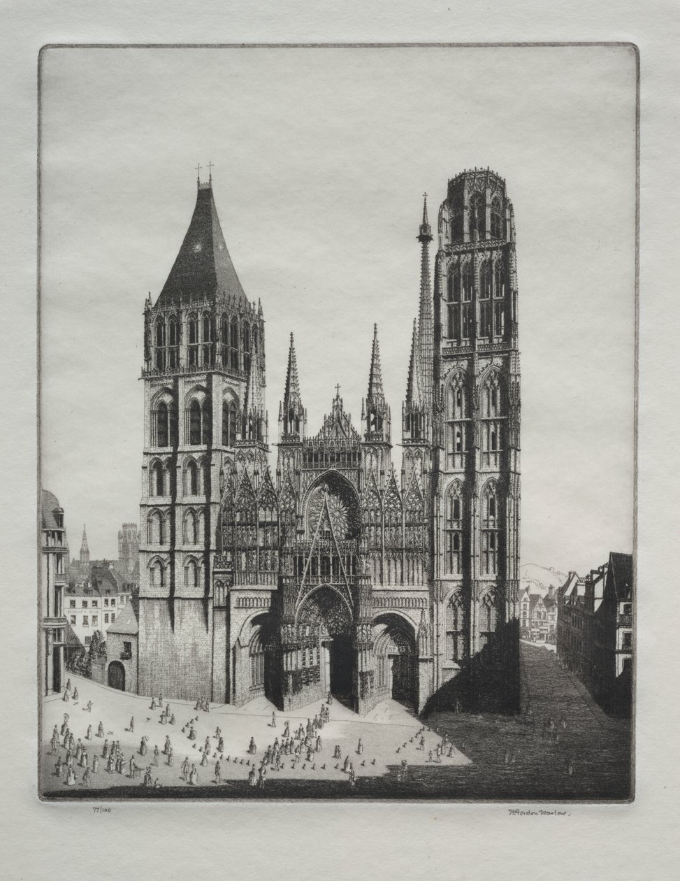Kathedrale von Rouen von Herbert Gordon Warlow