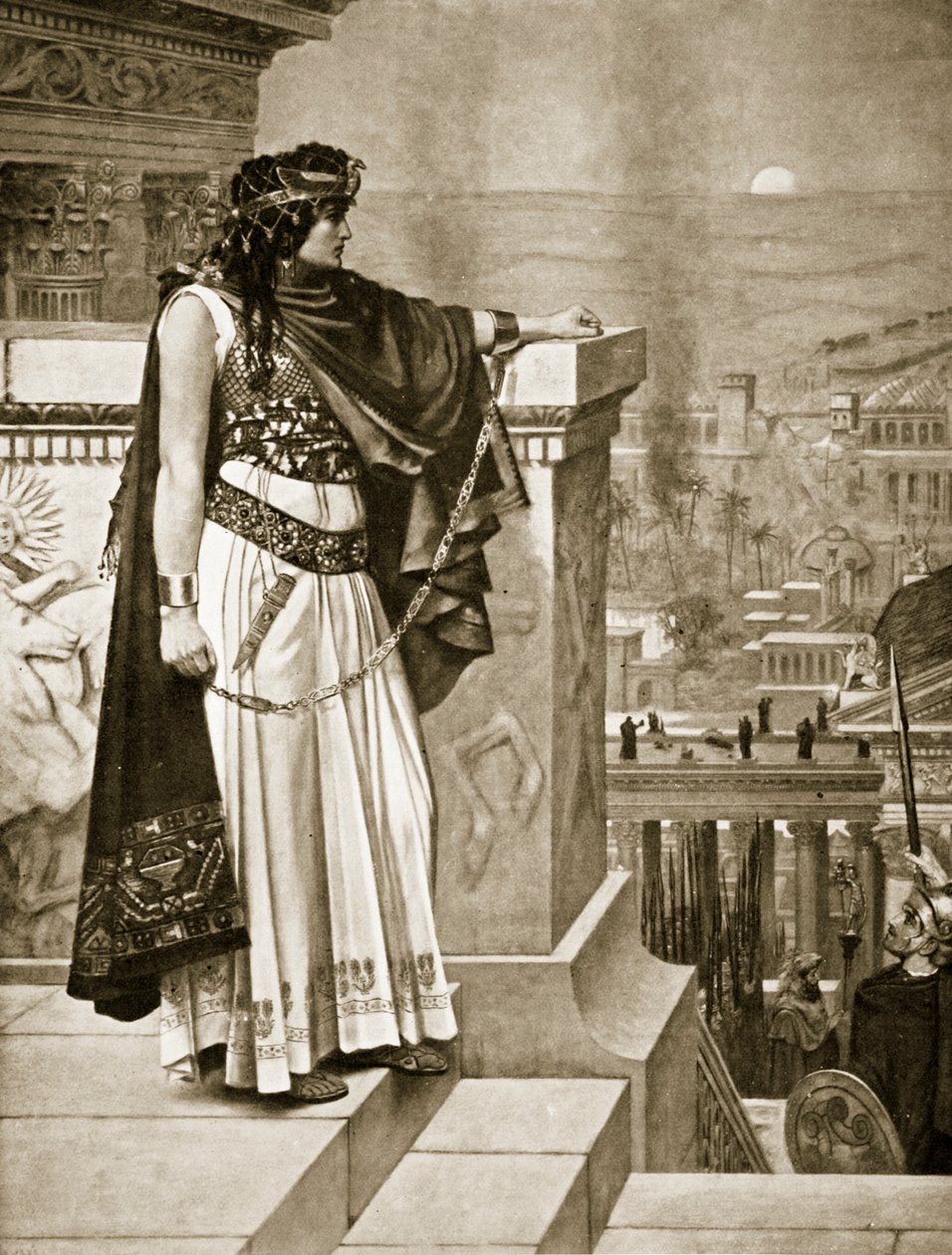 Zenobias letzter Blick auf Palmyra, Illustration aus 
