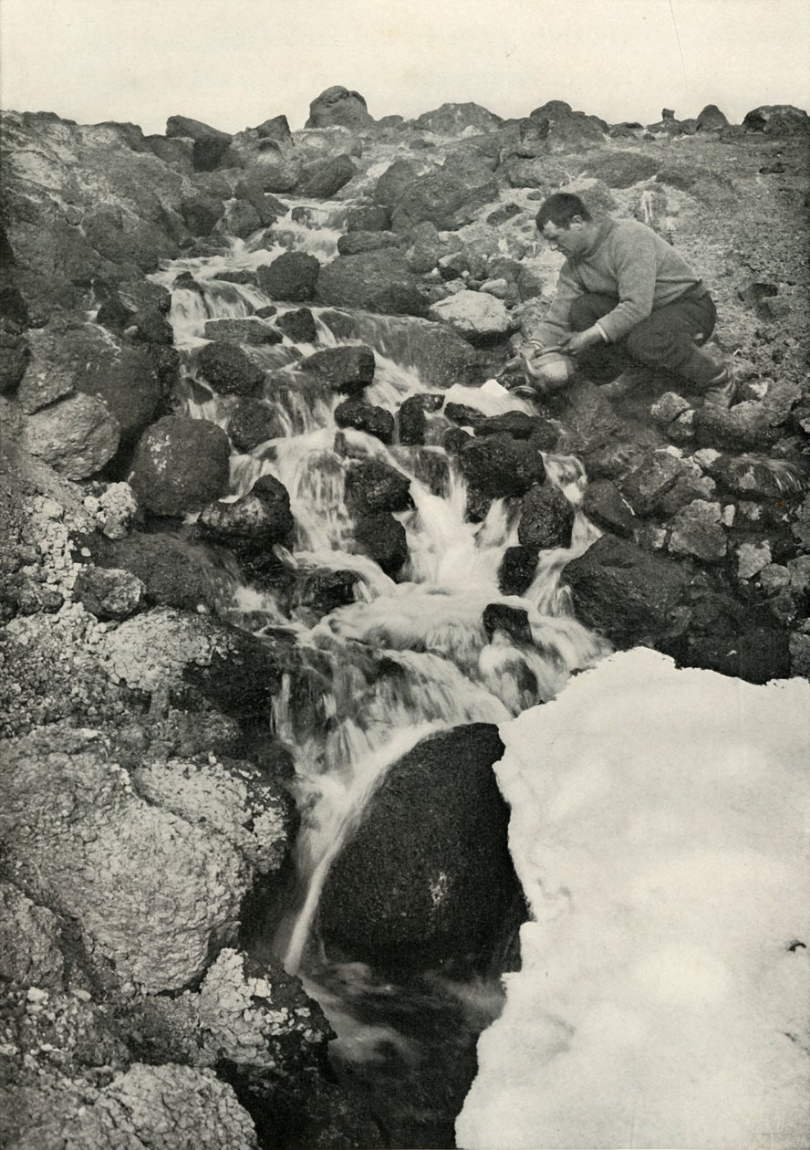 Etwas von einem Phänomen - Ein Süßwasser-Wasserfall von Herbert Ponting