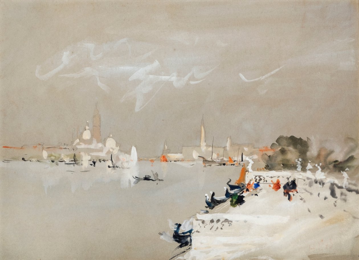 Über die Lagune, Venedig von Hercules Brabazon Brabazon