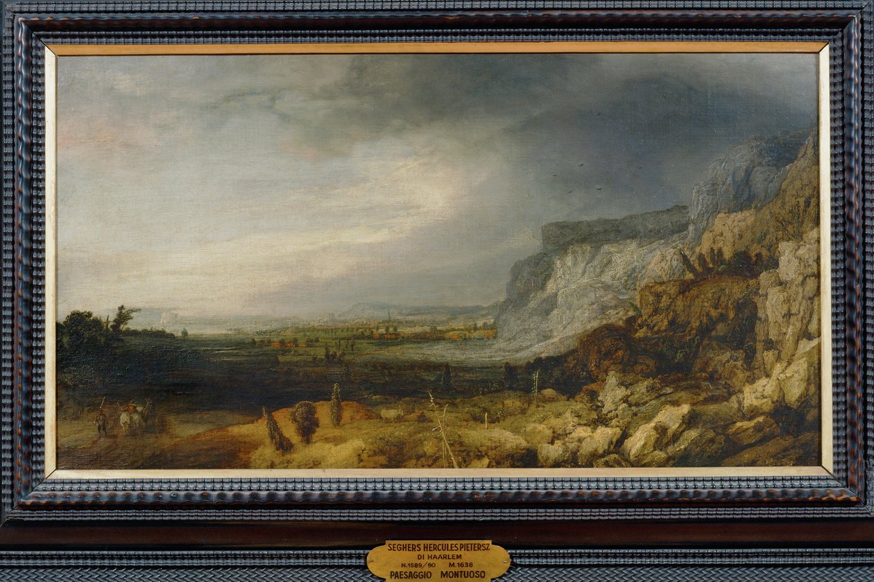 Landschaft mit Bergen von Hercules Seghers: Kunstdruck