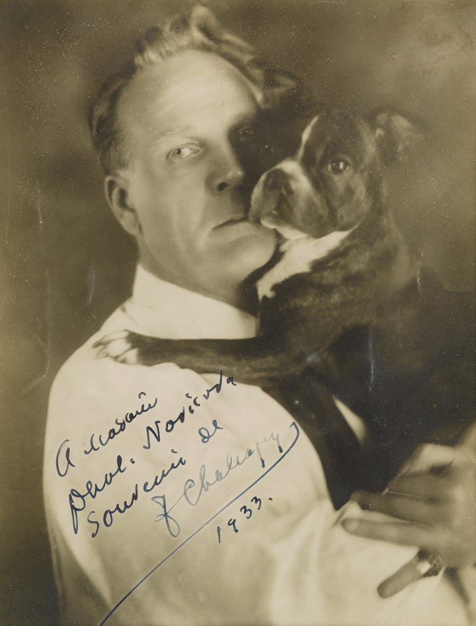 Porträt des Sängers Feodor Ivanovich Chaliapin 1873-1938, ca. 1930 von Herman Mishkin