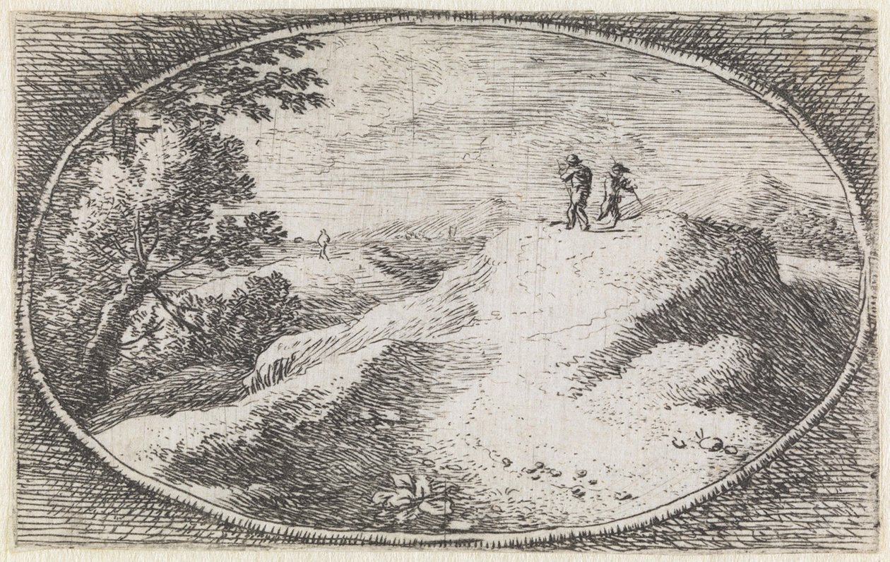 Landschaft (Nr. 3 aus der Serie: variae campestrum fantasiae) von Herman van Swanevelt