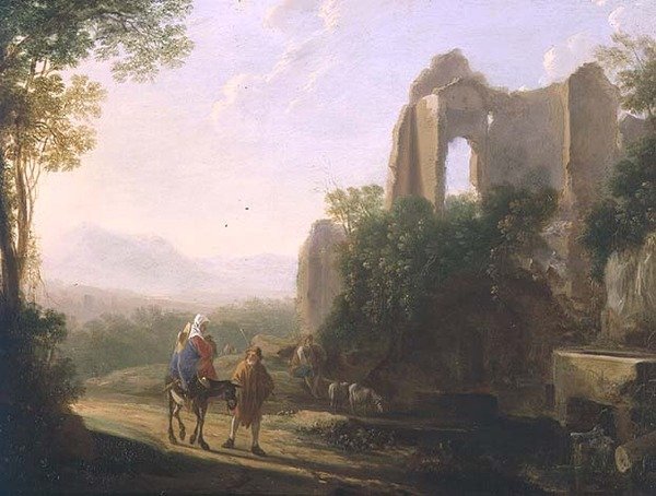 Die Flucht nach Ägypten von Herman van Swanevelt