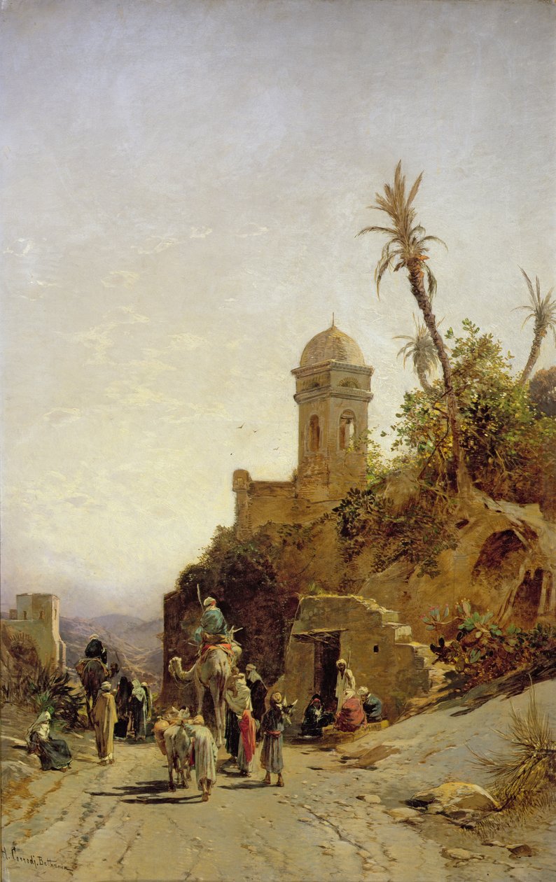 Die abreisende Karawane, Bethanin, c.1880 von Hermann David Salomon Corrodi