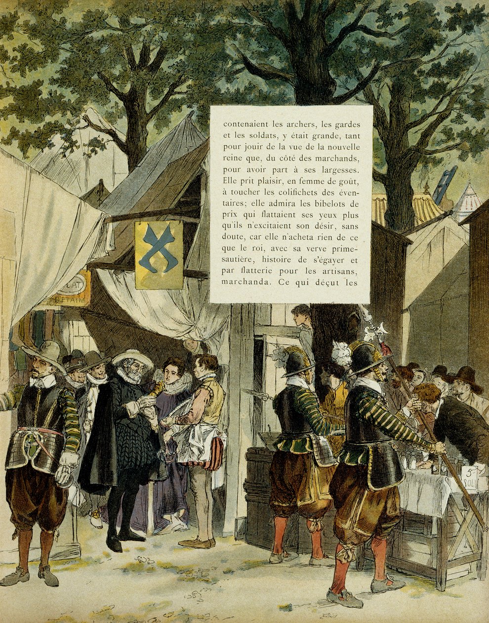 Heinrich IV. auf der Messe von Saint Germain nach seiner Hochzeit am 16. Dezember von Hermann Vogel