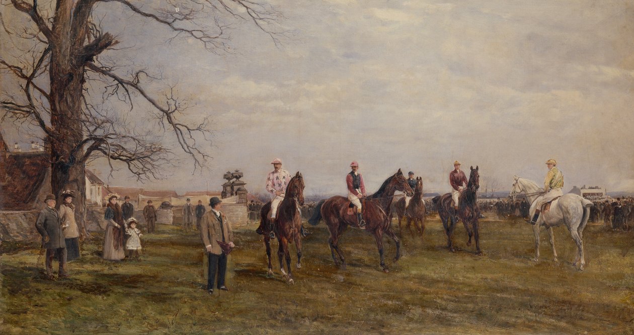 Ein Landtreffen, Catterick Bridge von Heywood Hardy