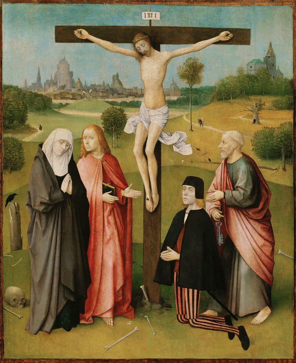 Kreuzigung, ca. 1480-85 von Hieronymus Bosch