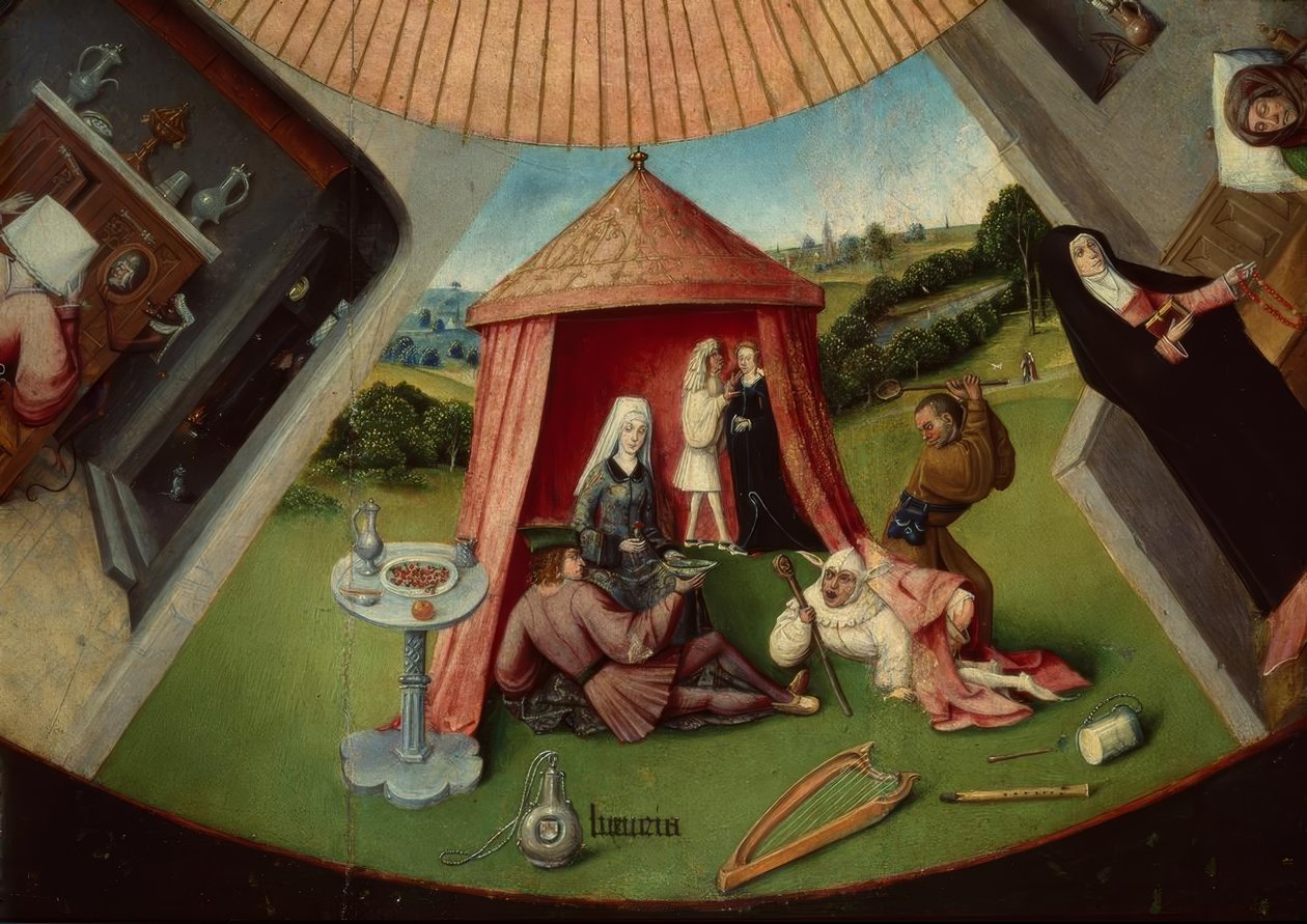 Die sieben Todsünden und die vier letzten Dinge von Hieronymus Bosch