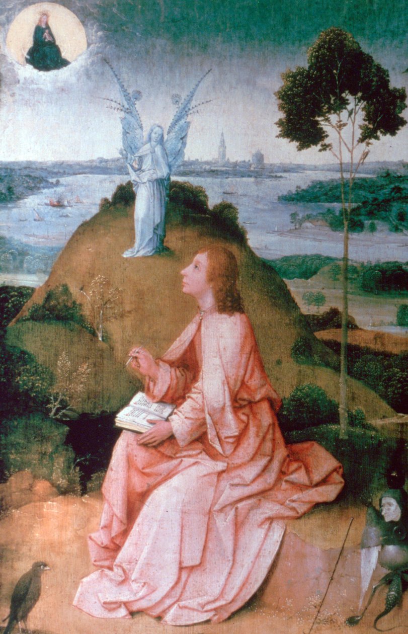 Johannes der Evangelist auf Patmos, 1504-1505 von Hieronymus Bosch