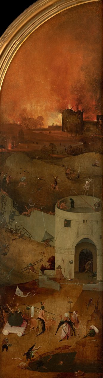 Das Jüngste Gericht Triptychon, rechte Tafel, ca. 1490-1510 von Hieronymus Bosch