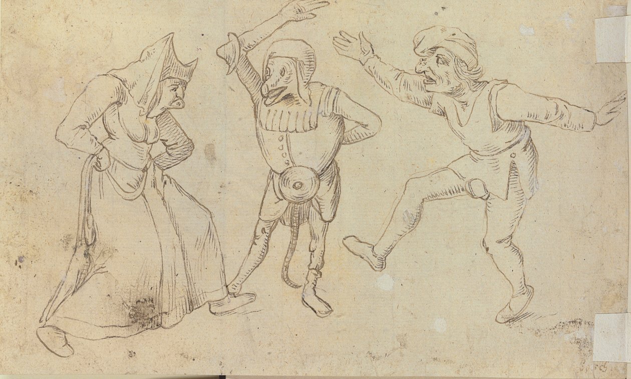 Drei tanzende Figuren von Hieronymus Bosch