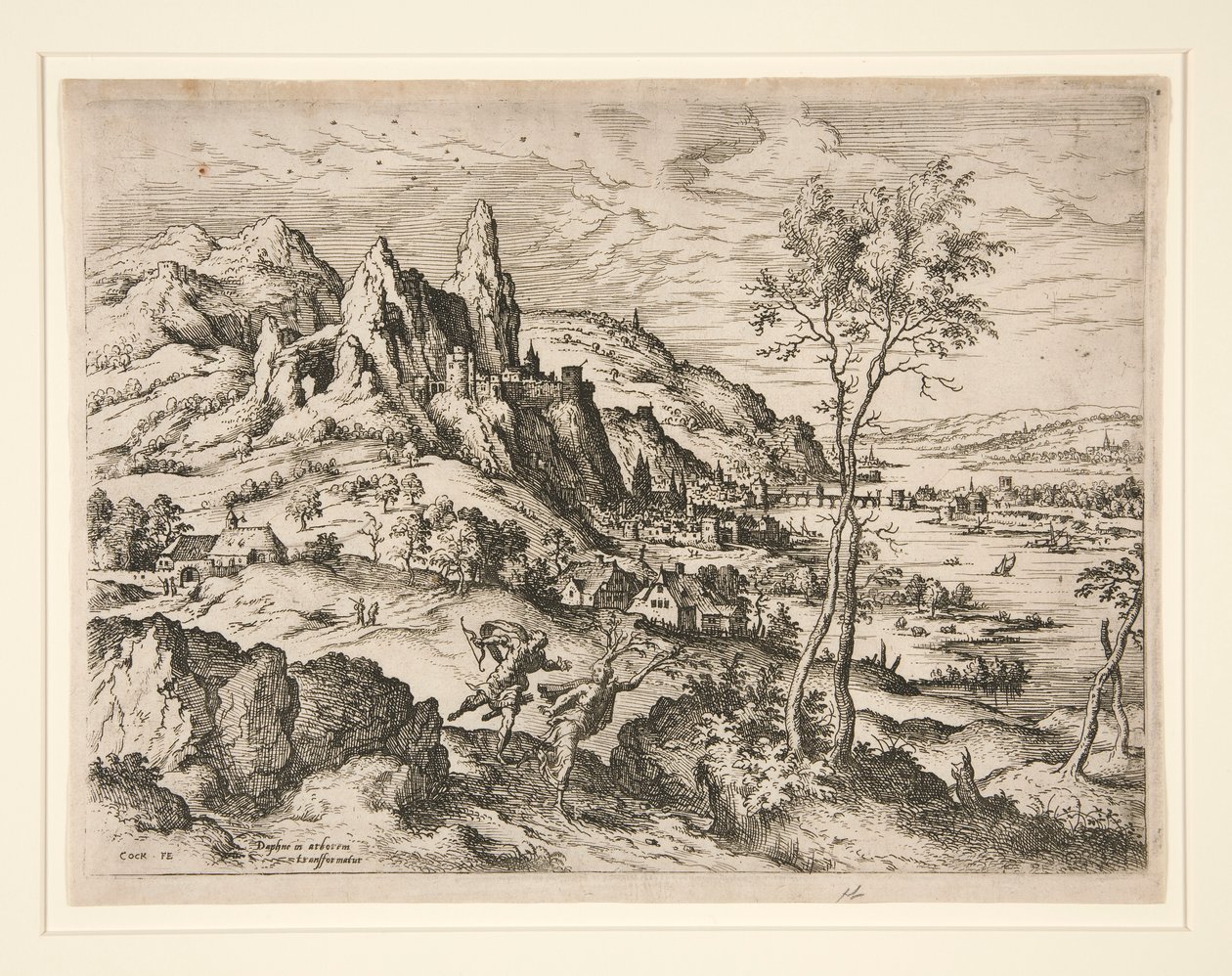 Daphne verfolgt von Apollo von Hieronymus Cock