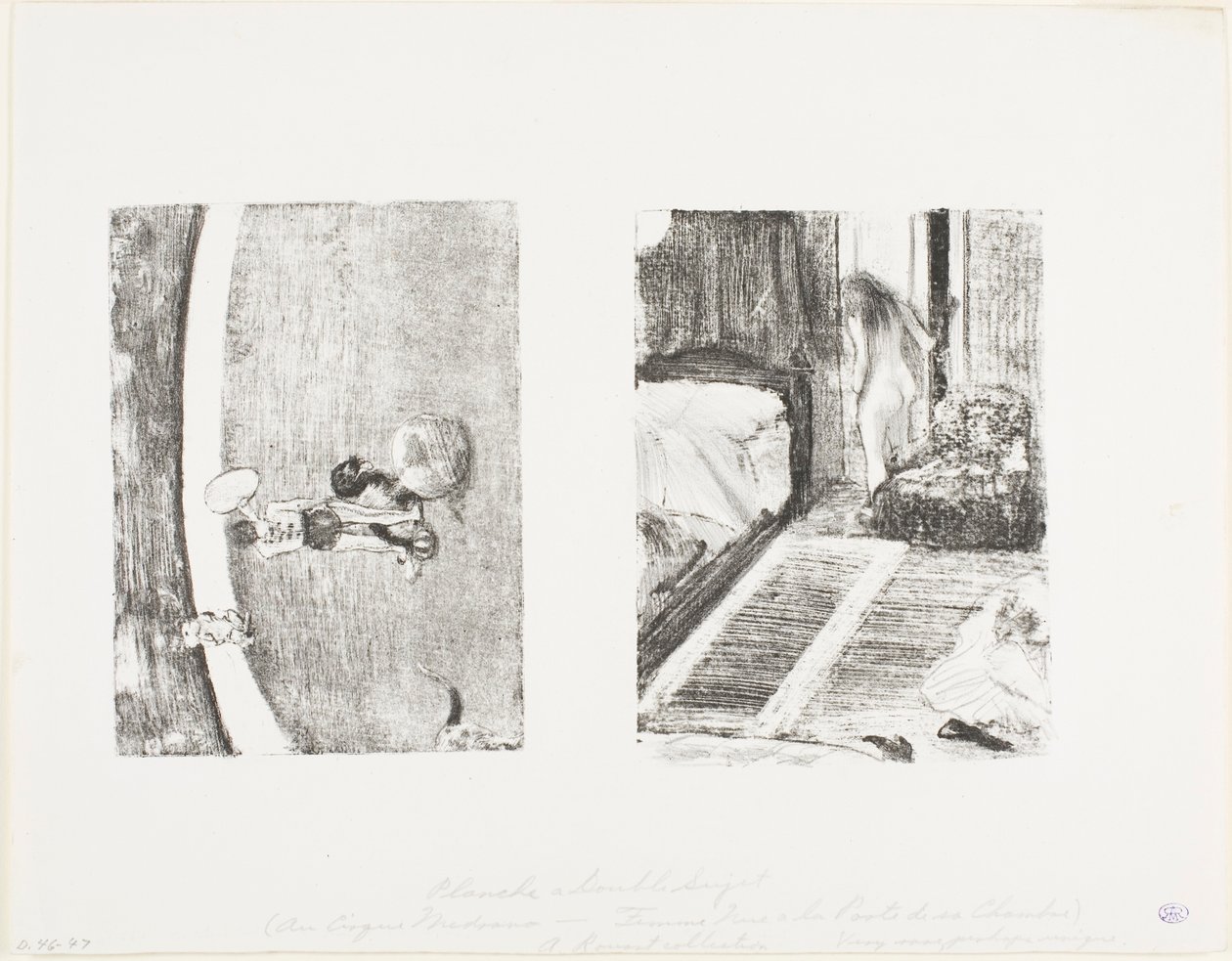 Nackte Frau an der Tür ihres Zimmers von Hilaire Germain Edgar Degas