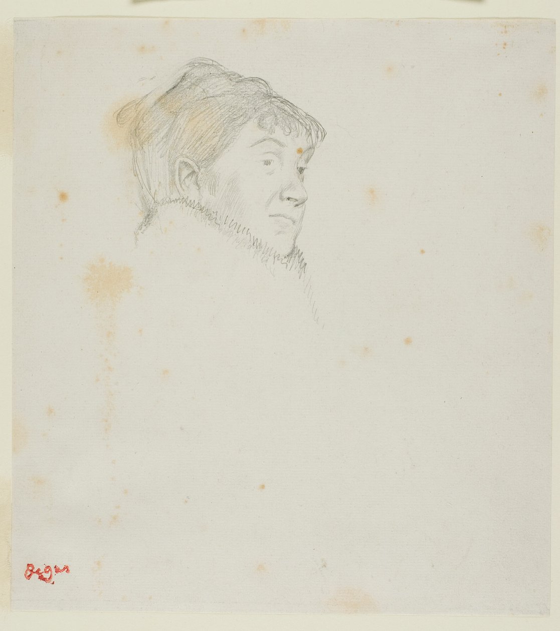 Porträt von Madame Dietz-Monnin (ehemals Kopf einer Frau) von Hilaire Germain Edgar Degas