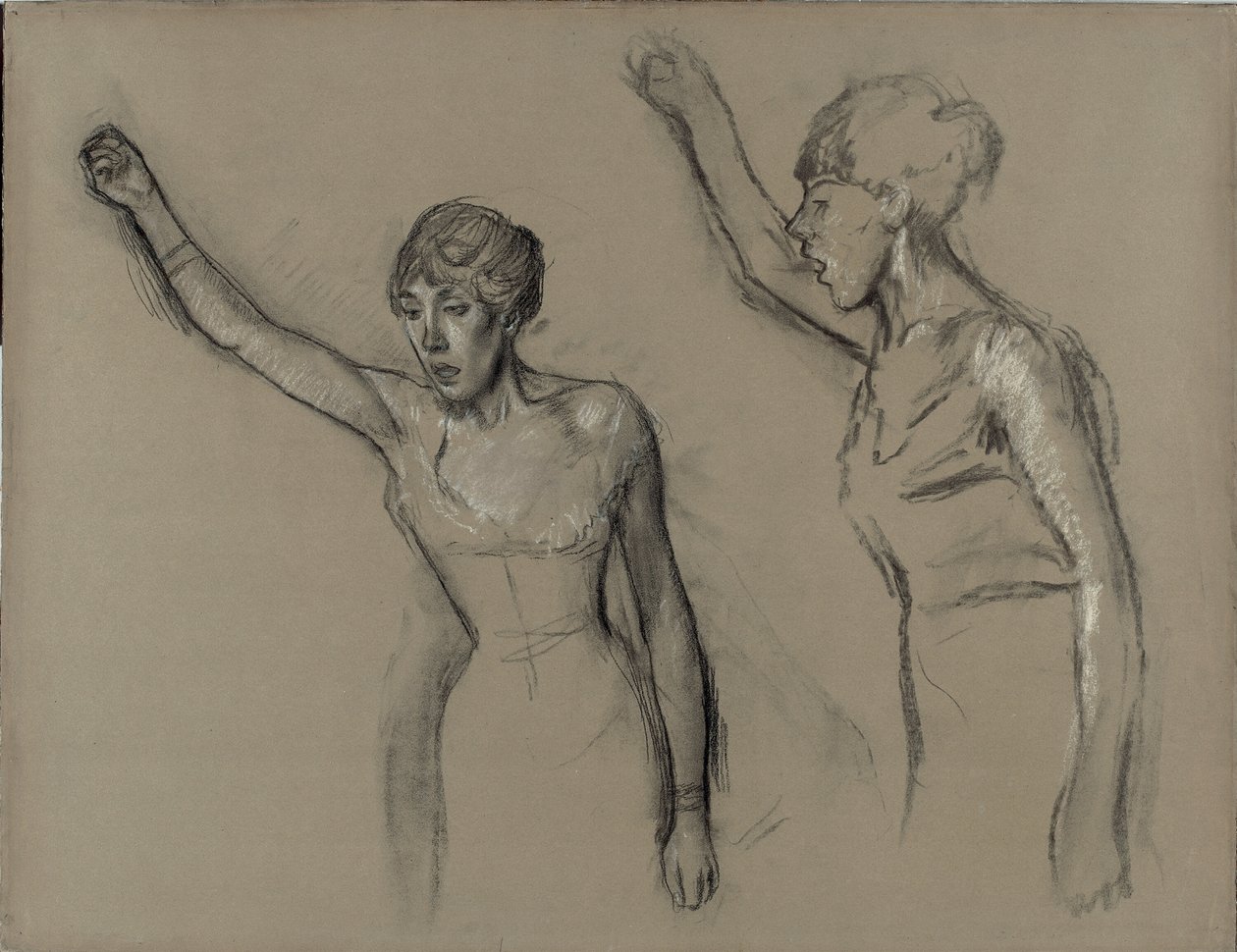 Studie eines Sängers von Hilaire Germain Edgar Degas