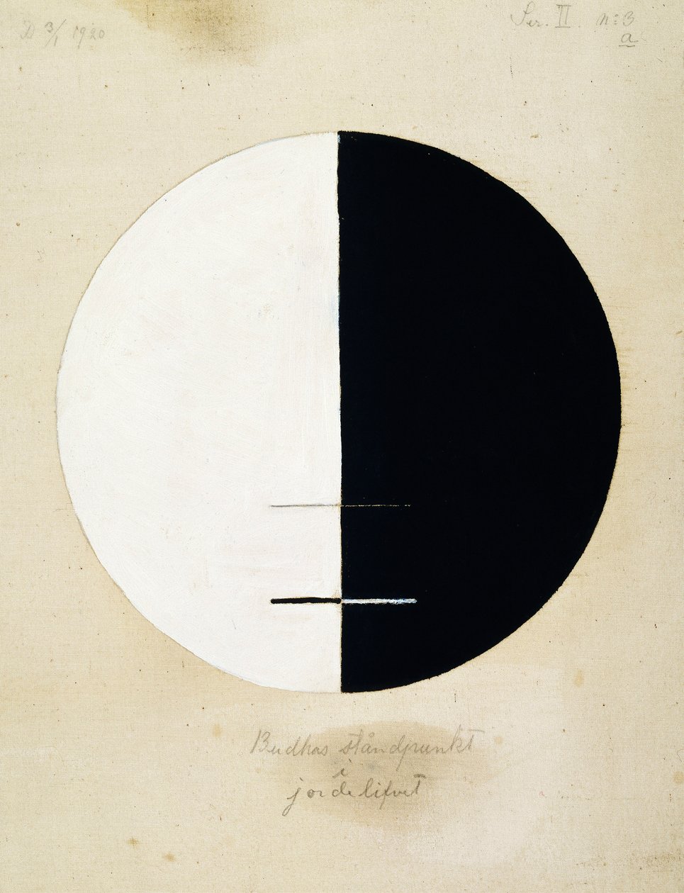 Buddhas Standpunkt im irdischen Leben, Nr. 3a von Hilma af Klint