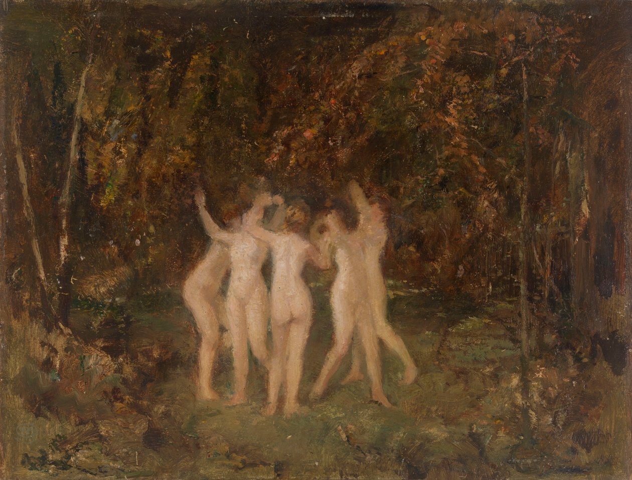 Nymphen im Wald von Hippolyte Boulenger