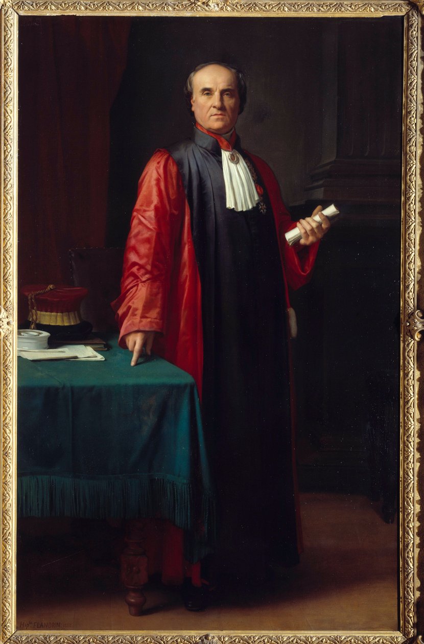 Porträt von Doktor Rostan (1790-1866). Gemälde von Hippolyte Flandrin (1809-1864) 19. Jahrhundert Aix-en-Provence, Musée Granet von Hippolyte Flandrin
