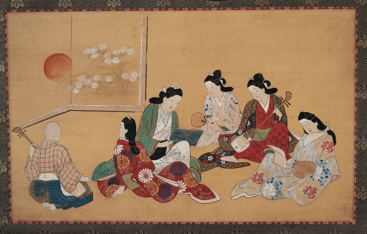 Musizierende Gesellschaft von Hishikawa Moronobu