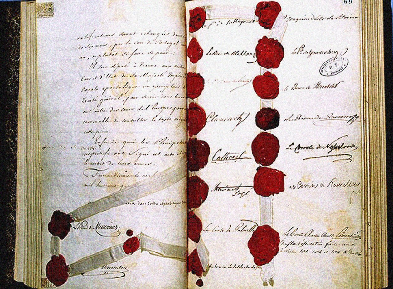 Der letzte Akt des Wiener Kongresses, 9. Juni 1815 von Historical Document