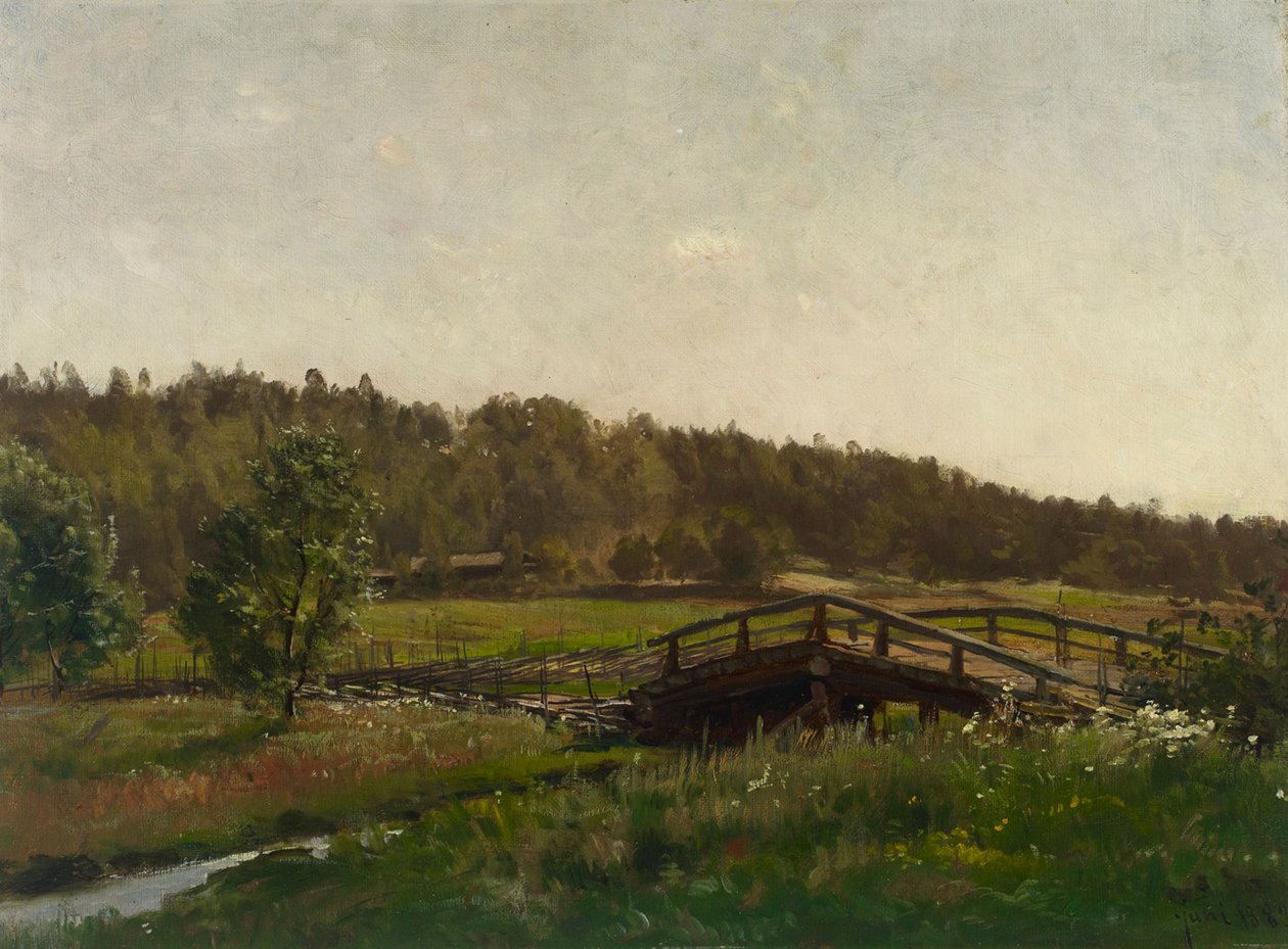 Brücke über einen Bach von Hjalmar Munsterhjelm