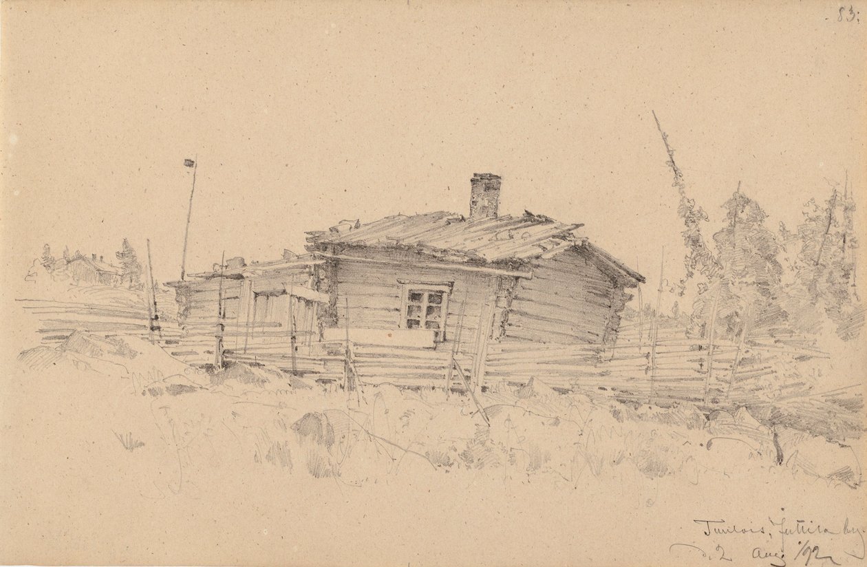 Krofterhaus im Dorf Juttila von Hjalmar Munsterhjelm
