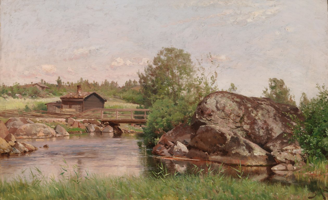 Bachlandschaft von Hjalmar Munsterhjelm