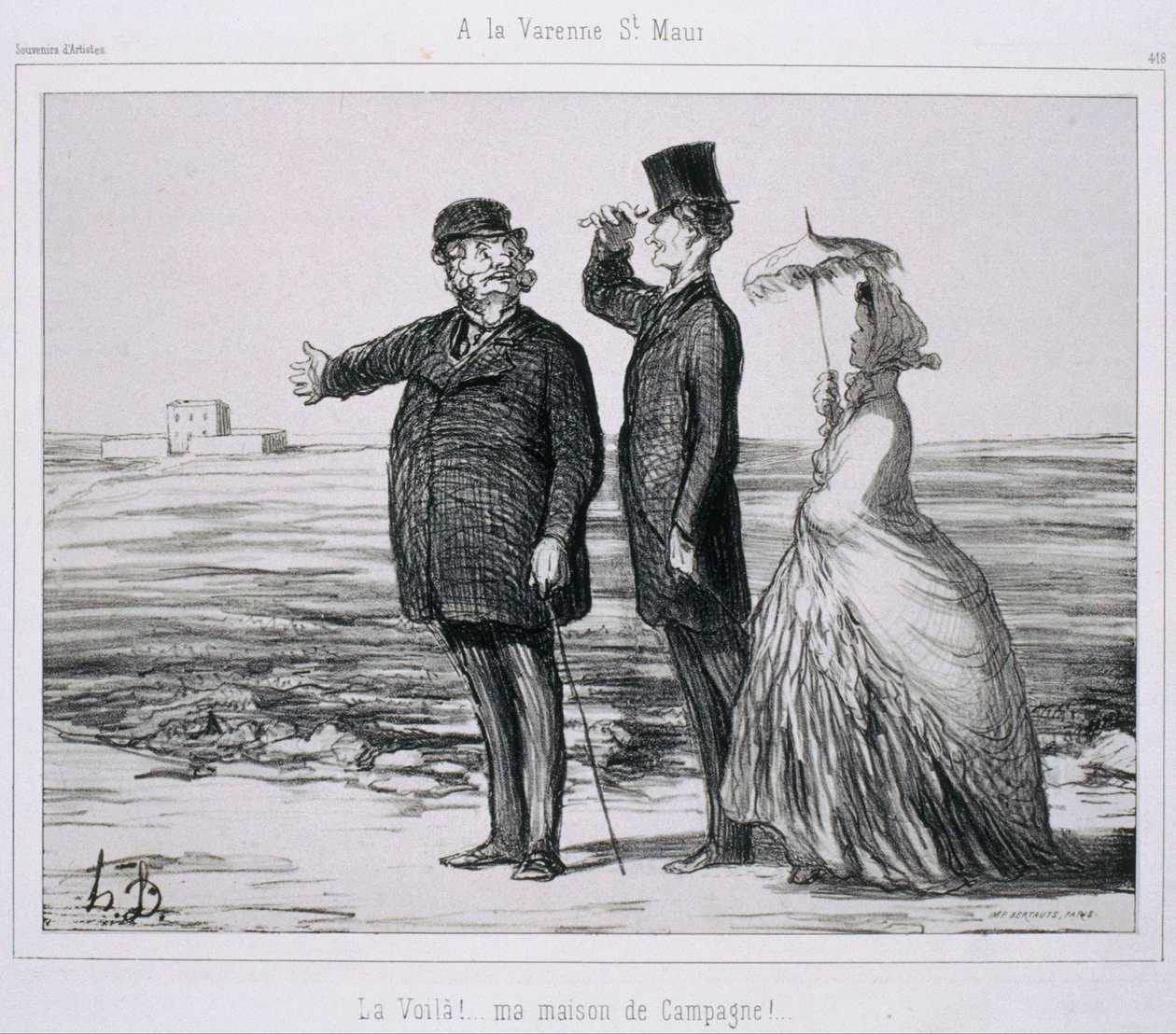Künstlererinnerungen - In La Varenne-Saint-Maur von Honoré Daumier