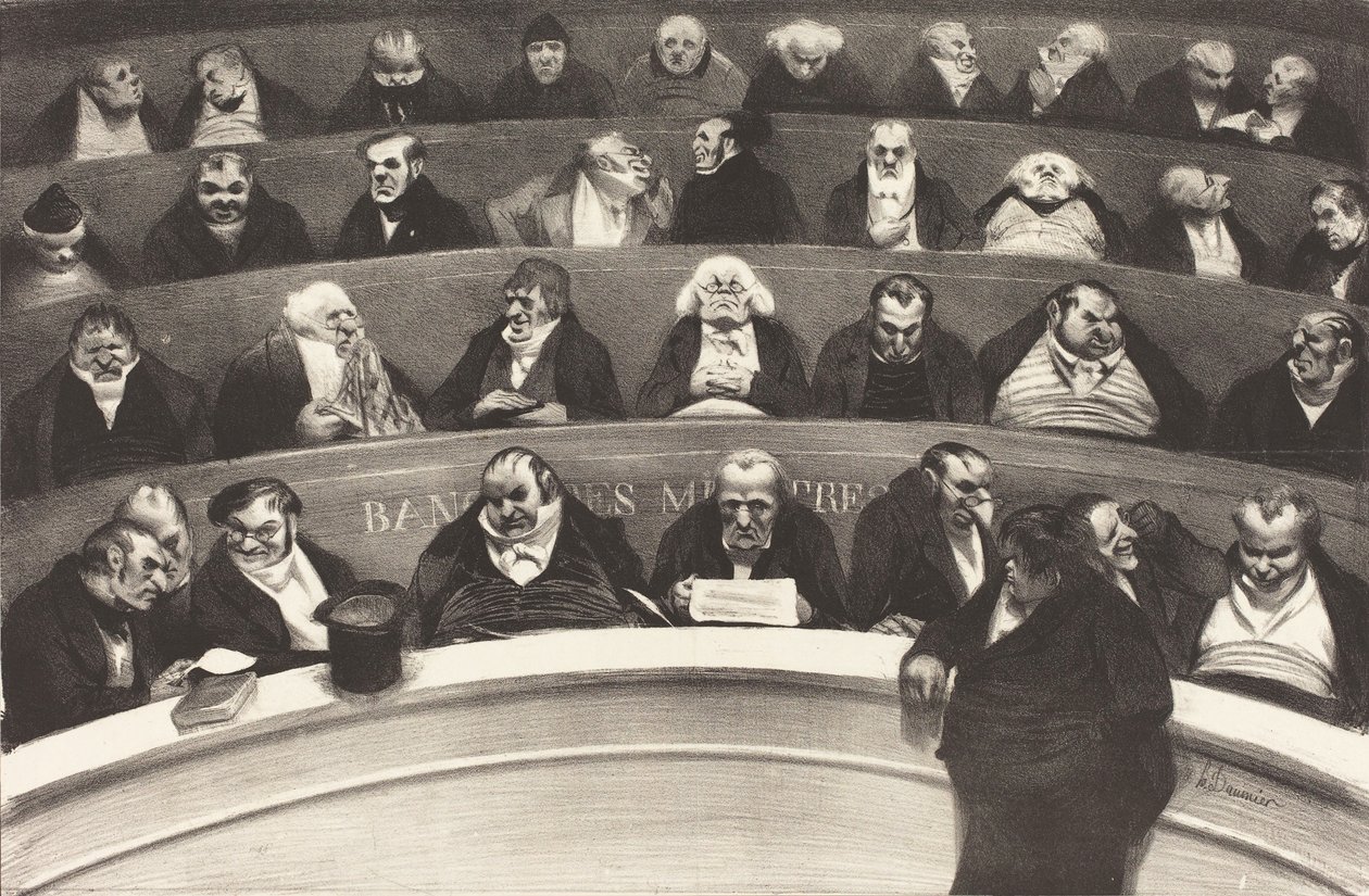 Der legislative Bauch von Honoré Daumier Victorin